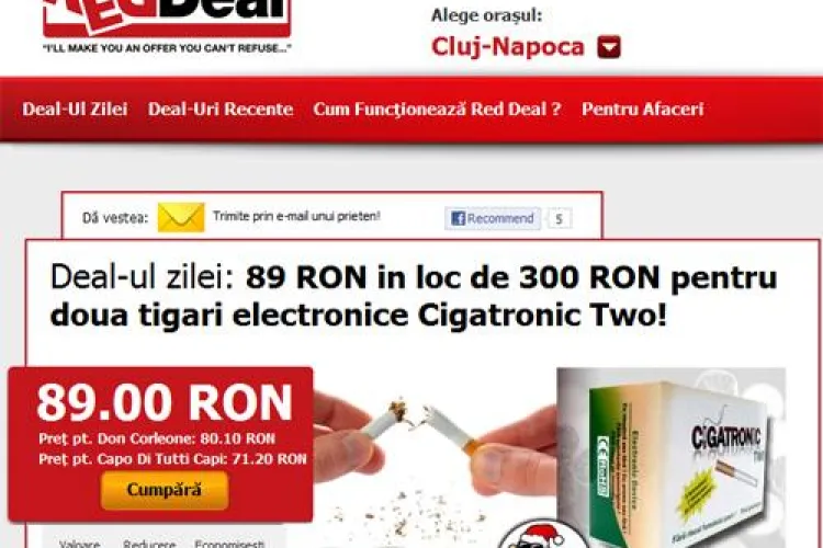 Vreti sa va lasati de fumat? Acum 70% reducere pentru doua tigari electronice Cigatronic Two! (P)