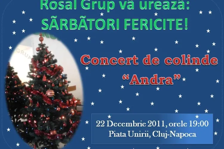 Concert Andra, in 22 decembrie, in Piata Unirii