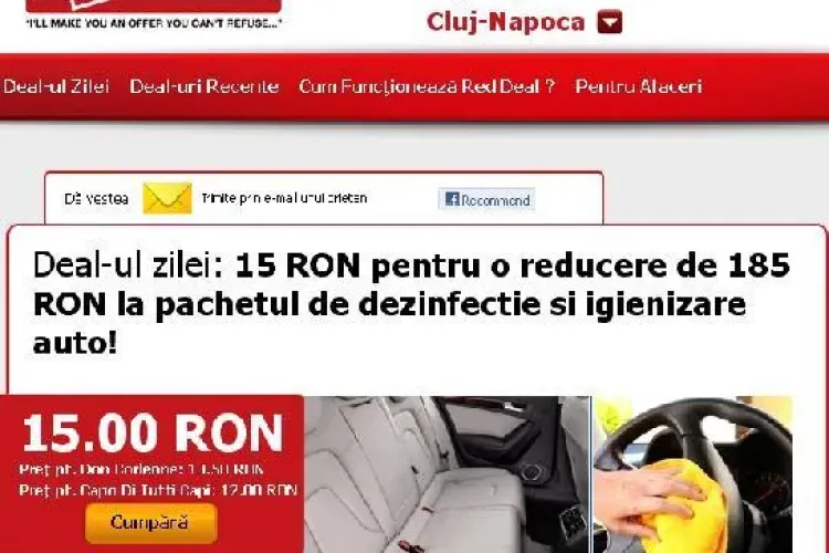 Doar 105 lei pentru un pachet de dezinfectie si igienizare auto la deal-ul zilei