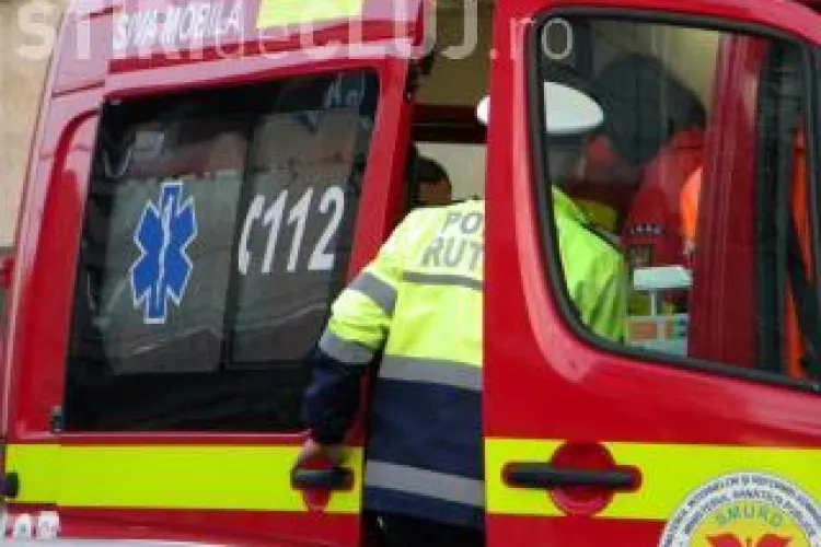 Accident in comuna Margau spre Buteni! Un autoturism s-a rasturnat