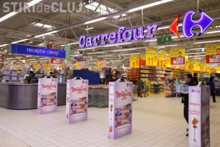 Hipermarketul Carrefour, amendat la Cluj cu 30.000 de lei pentru reclama mincinoasa, in urma plangerii unui clujean