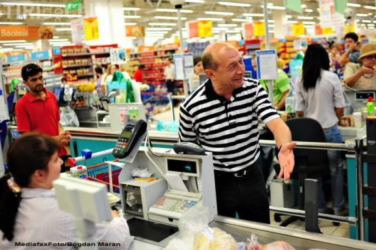 Traian Basescu la cumparaturi: Trebuie sa nu cumparam zarzavaturi olandeze!