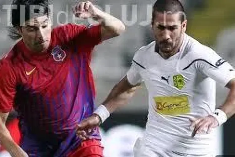 Steaua - Larnaca 3-1 - REZUMAT VIDEO Gol Rusescu, Demetriou si Nikolic de doua ori
