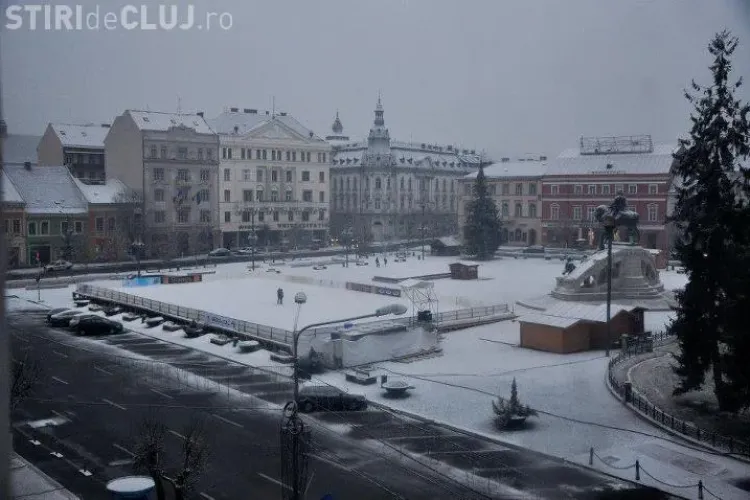 Craciunul a adus si prima ninsoare la Cluj! VEZI PROGNOZA METEO FOTO