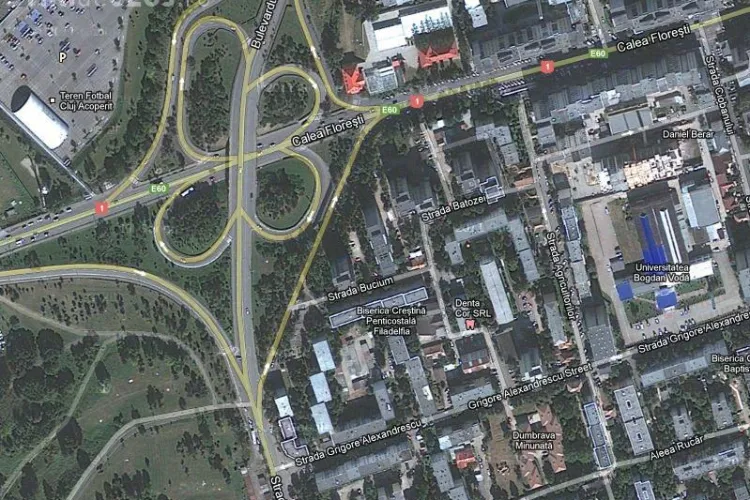 Un bloc de 25 de etaje ar putea fi ridicat pe Calea Floresti, langa Nodul N VIDEO