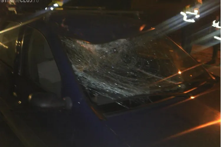 Pieton accidentat grav la iesire din Dej, miercuri seara VIDEO