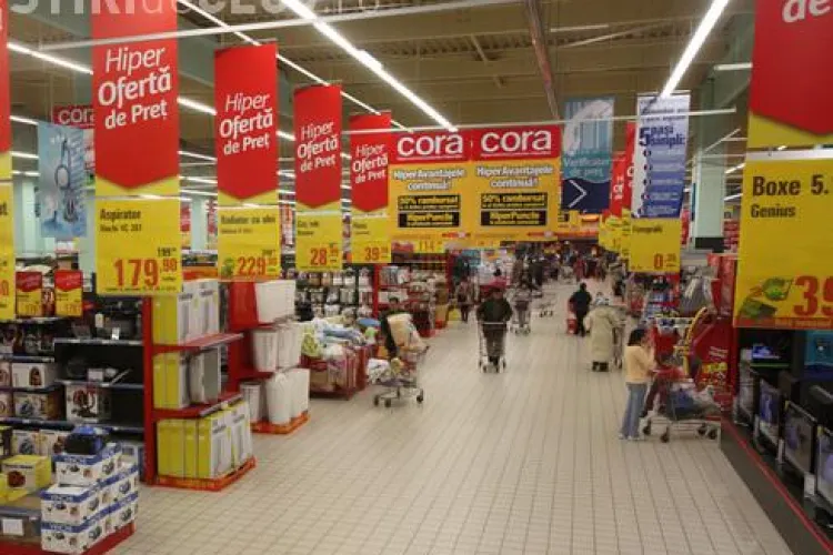 Hipermarketul Cora, amendat cu 30.000 de lei pentru "evaporarea" produselor expirate