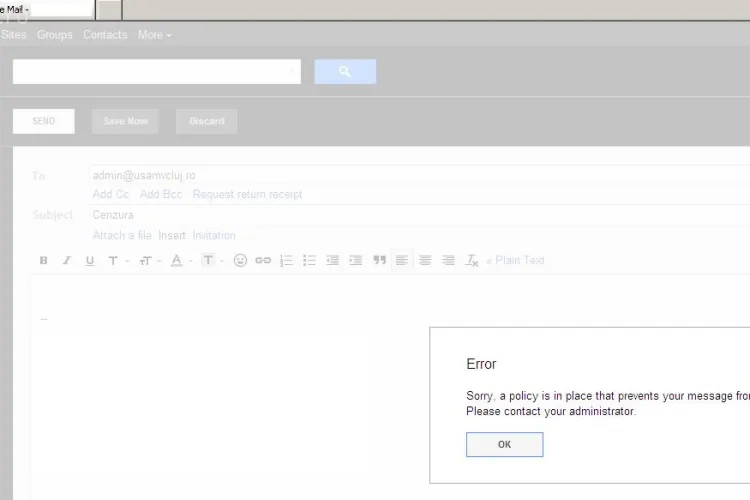 Masuri de protectie "informatica" la USAMV, in timpul alegerilor pentru functia de rector FOTO
