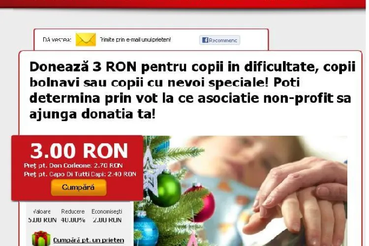 Fa un gest umanitar, alaturi de Red Deal