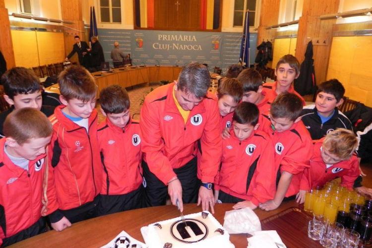 Juniorii U Cluj, felicitati de primar pentru castigarea Cupei Hagi Danone Galerie FOTO si VIDEO