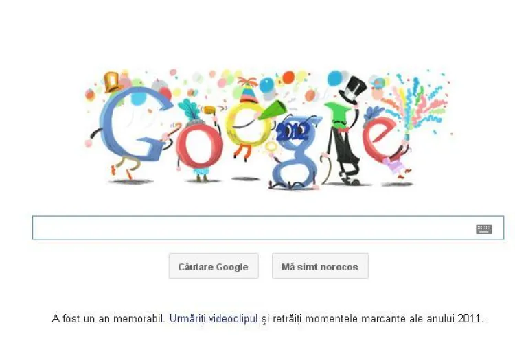Vezi aici cum sarbatoreste google revelionul VIDEO