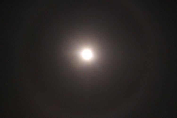 Halou lunar vizibil de la Cluj in seara zilei de vineri, 6 ianuarie STIREA CITITORULUI