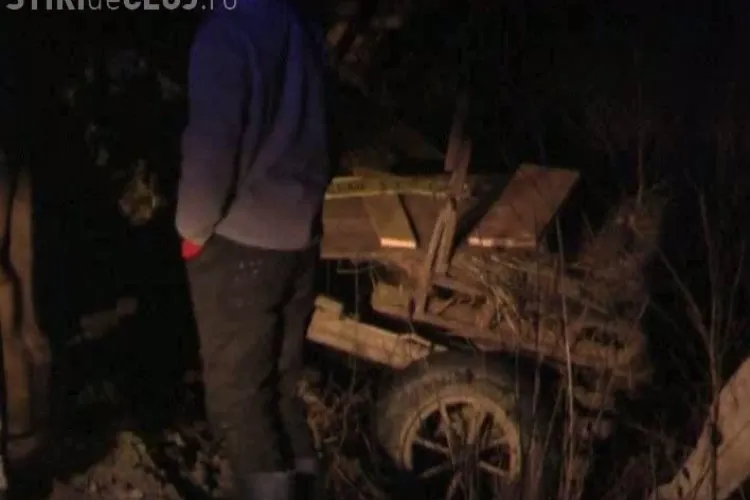 Accident la Glod, langa Dej! O caruta a fost lovita de o masina pe DN 1C VIDEO