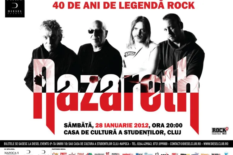 Nazareth canta in 28 ianuarie la Cluj. Vezi cat costa biletele