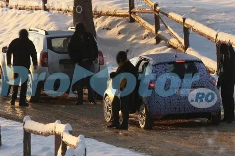 Asa arata prima Dacie electrica? Renault testeaza un vehicul misterios in Romania
