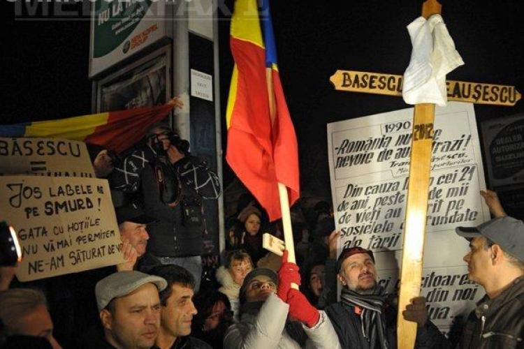 Protest la Cotroceni impotriva lui Traian Basescu! Clujenii ies in strada sambata