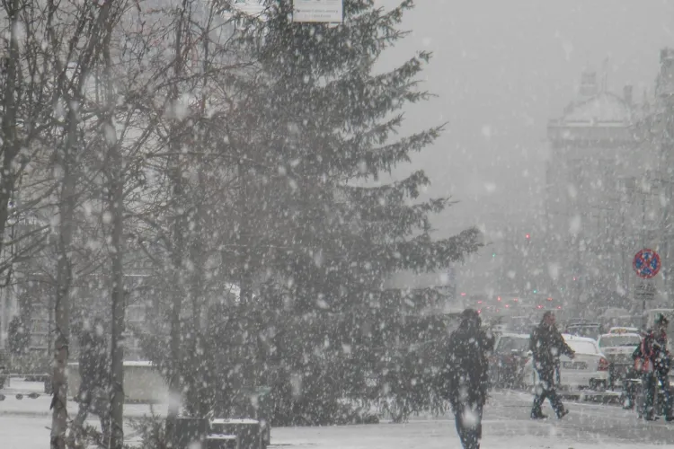 Cluj: Va ninge pana joi la pranz si vom avea -12 grade Celsius