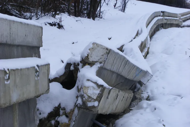 Centura Valcele - Apahida se surpa! Seful de la drumuri: Surparea ne arata ca lucrarea este bine facuta VIDEO 