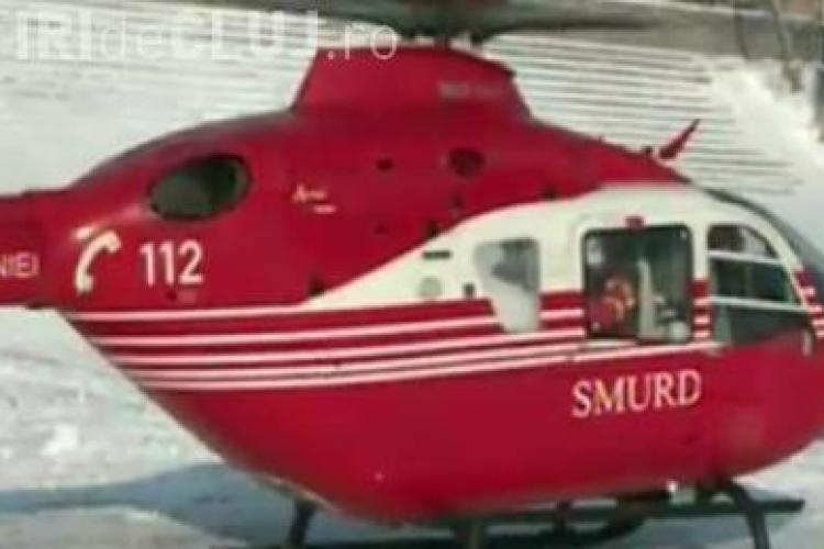 Vremea impiedica elicopterele MAI sa zboare in ajutorarea celor blocati in zapada 