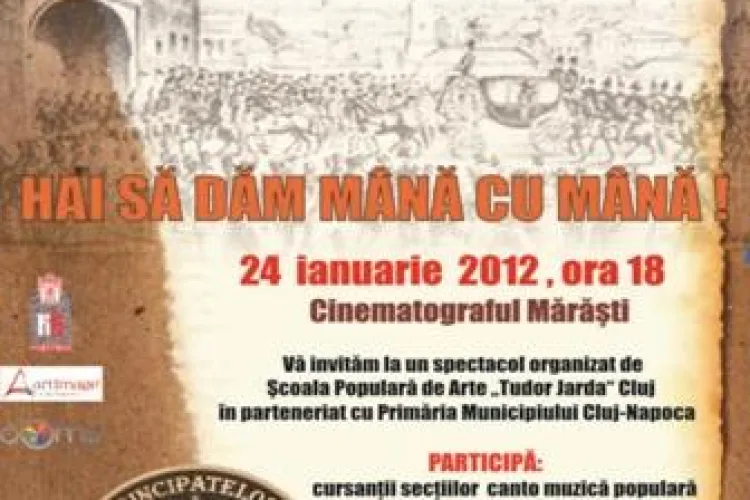 Consiliul Judetean Cluj organizeaza un spectacol de Ziua Unirii Principatelor Romane