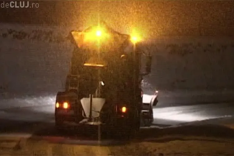 Pe drumurile judetene se circula! Niciunul nu e blocat de zapada