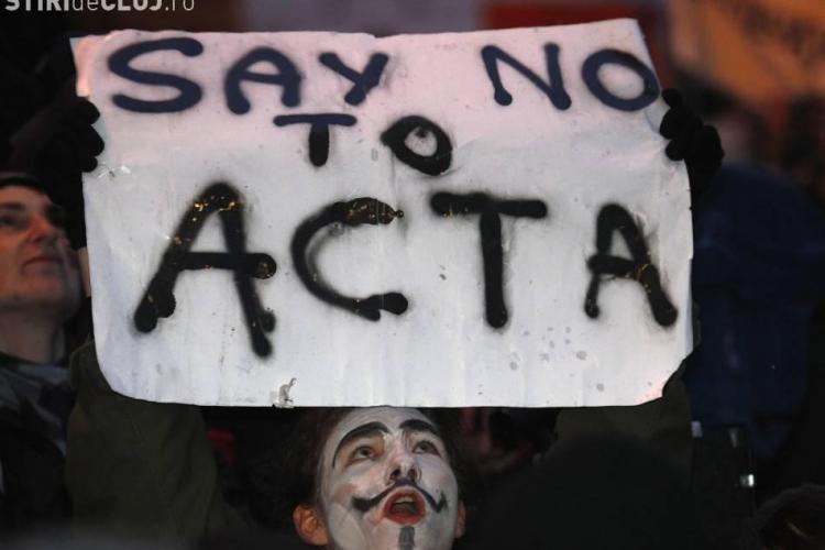 Clujul protesteaza sambata impotriva ACTA in Piata Unirii