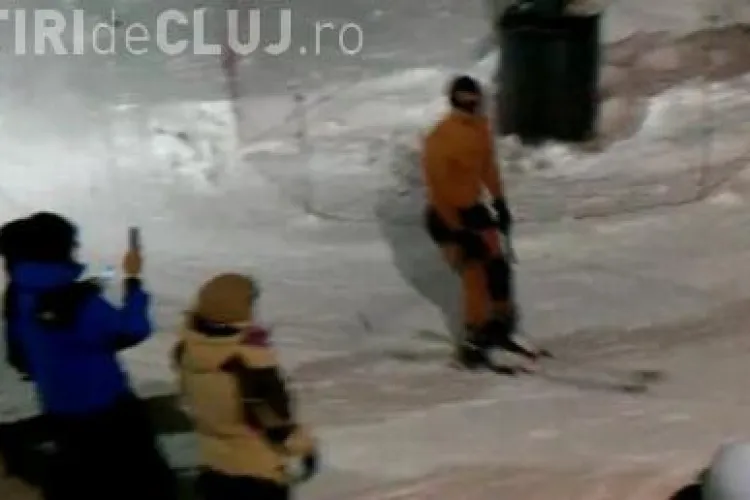 Cocalar pe partie! Teofil schiaza in boxeri la Predeal VIDEO