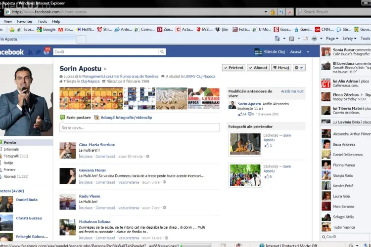 Avocatii lui Sorin Apostu: Peste 300 de clujeni i-au urat La multi ani pe Facebook