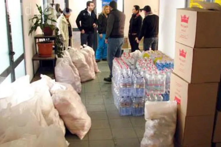 PDL Cluj strange alimente pentru sinistratii zapezii