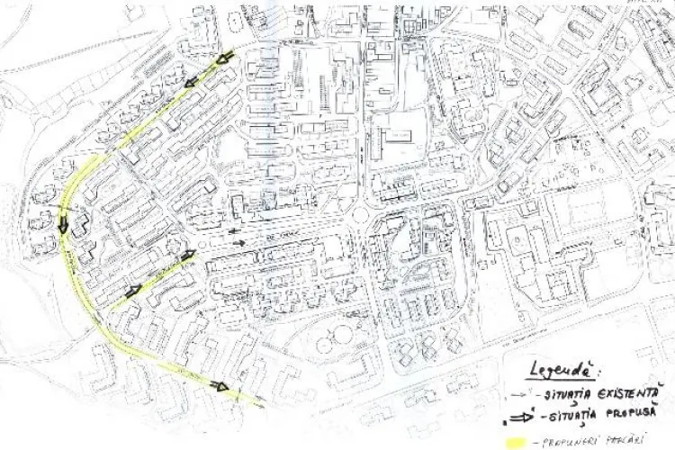 Primaria propune sens unic pe strada Gheorghe Dima! Vezi aici cum se va circula