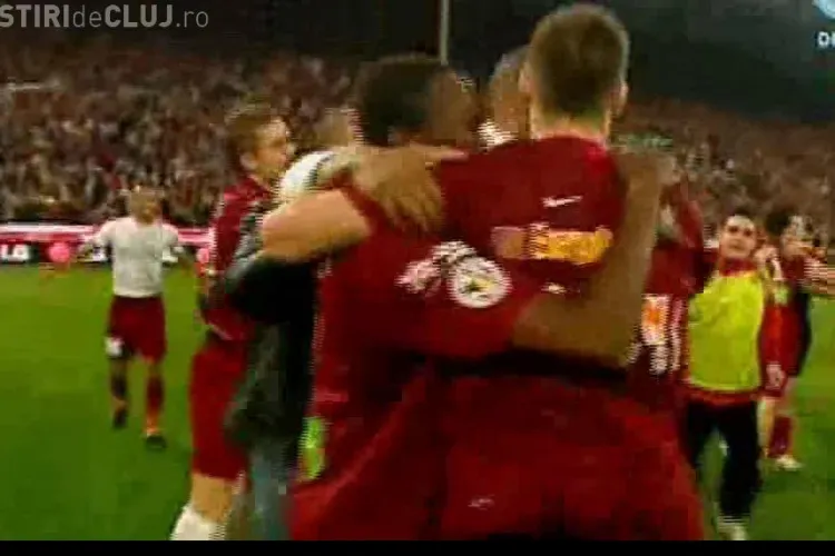VIDEO - CFR Cluj este Campioana Romaniei la fotbal - Vedeti bucuria si golurile de aur inscrise de Bud si Deac