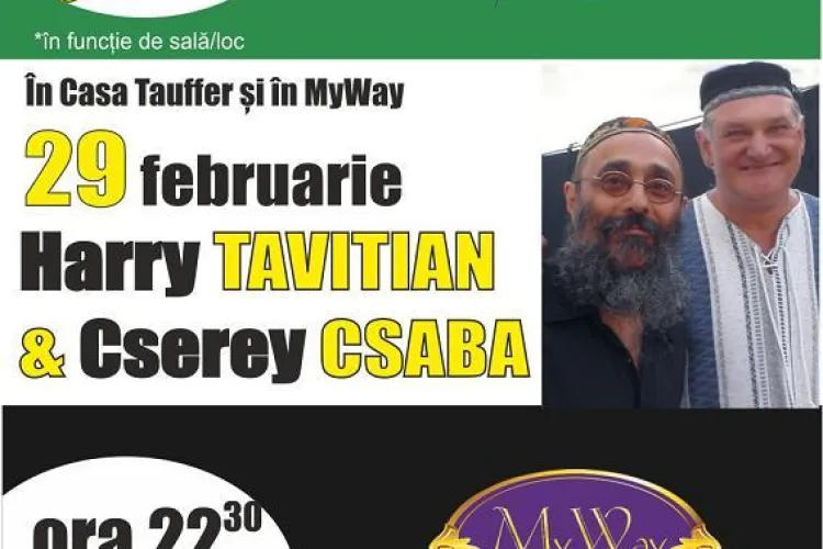 Primavara e adusa la Cluj  de HARRY TAVITIAN si de CSEREY CSABA! Mandinga si Parlament vin si ei la inceputul lunii martie in cluburile Janis
