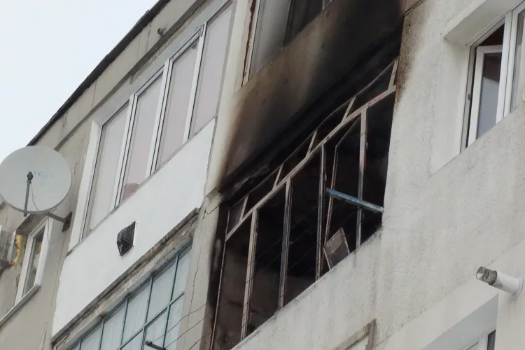 Incendiu pe strada Orizont din Dej! Un bloc a fost evacuat