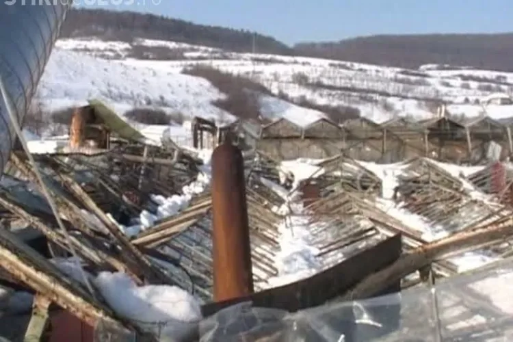 Sere distruse de zapada la Cuzdrioara, langa Dej VIDEO