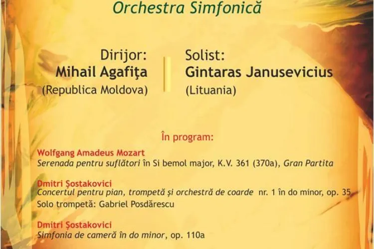 Concert Simfonic in 2 martie la Casa de Cultura a Studentilor