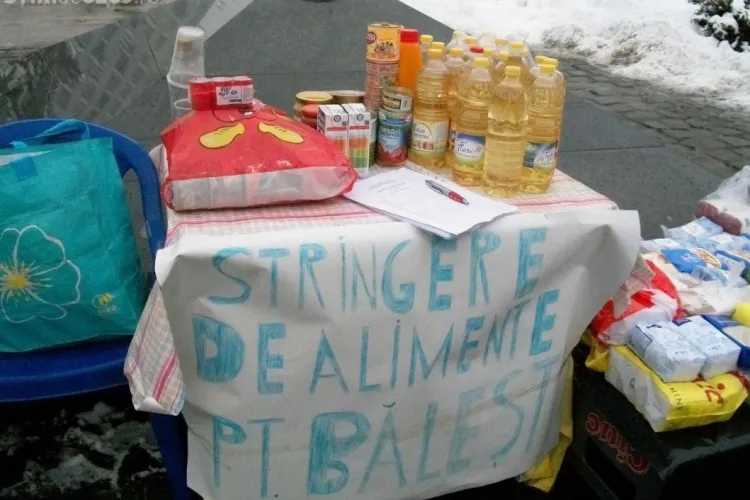 Pompierii clujeni trimit alimente sinistratilor din Vrance, comuna Balesti