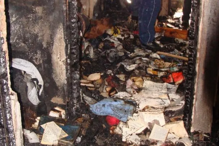 Incendiu in Floresti, pe strada Dumitru Mocanu