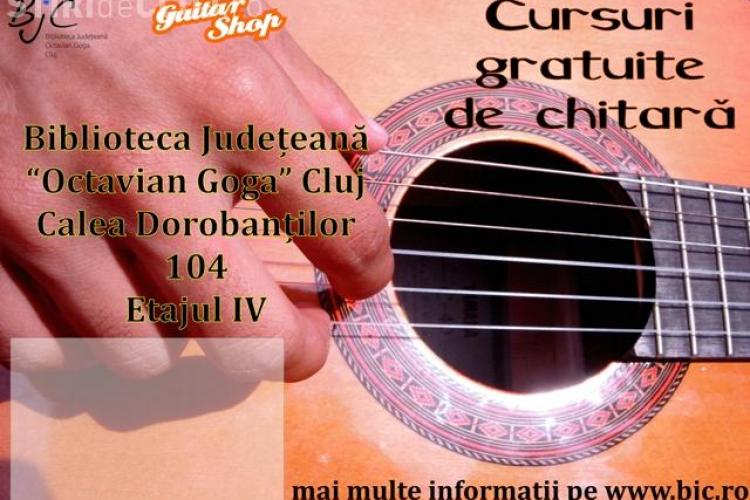 Cursuri gratuite de chitara la Biblioteca Judeteana "Octavian Goga" Cluj