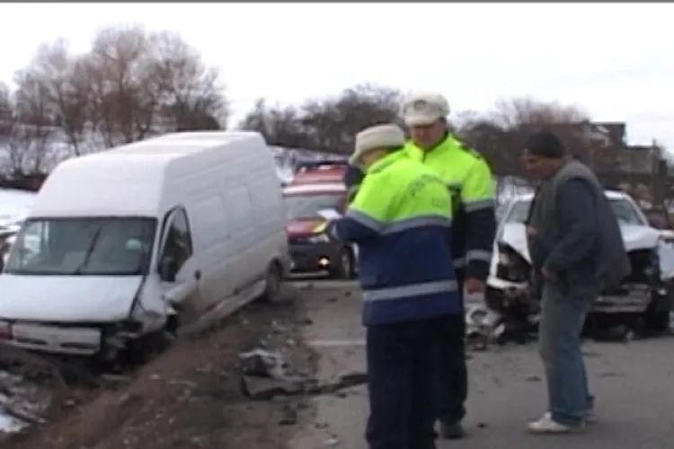 Accident in Dej, pe strada Vaii VIDEO