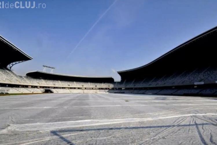 Gazonul de pe Cluj Arena, in "conservare" pentru meciul cu Steaua VEZI imagini VIDEO