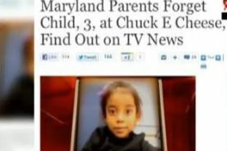 Si-au uitat fetita intr-un fast-food si au aflat asta de la TV!