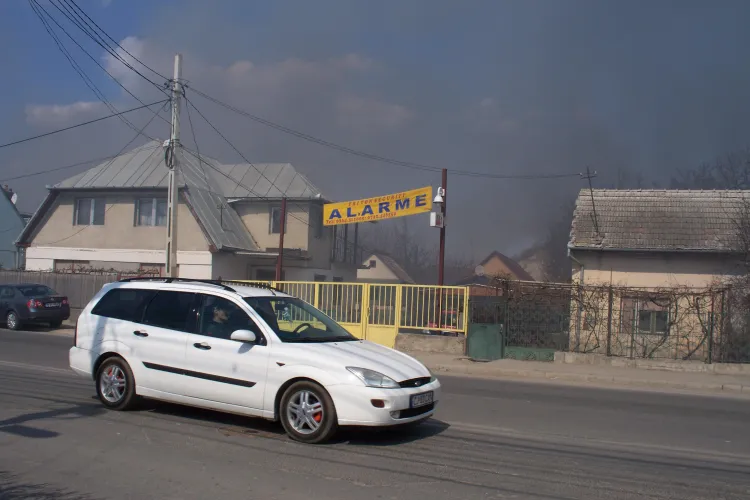 Incendiu in Turda, pe strada Petru Rares FOTO STIREA CITITORULUI