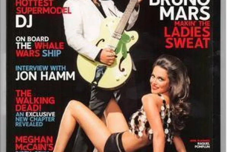 Bruno Mars, al 10-lea barbat din istorie care apare pe coperta revistei Playboy