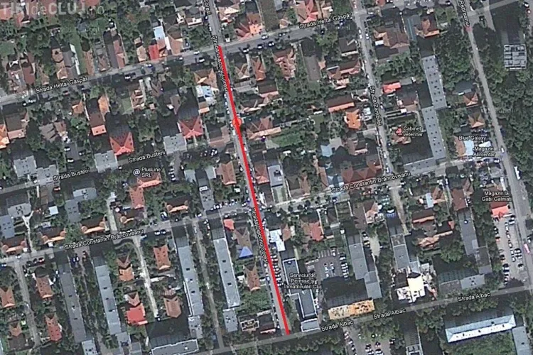 Sens unic pe strada Diaconul Coresi, intre Albac si Heltai Gaspar