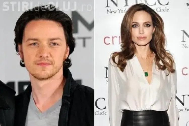 Actorul James McAvoy, despre sarutul Angelinei Jolie: "A fost ciudat, umed si deloc frumos"