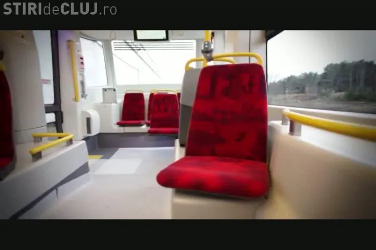 Cum arata noile tramvaie ce vor circula in Cluj-Napoca! Patru garnituri de culoare MOV vor fi livrate pana in 31 mai