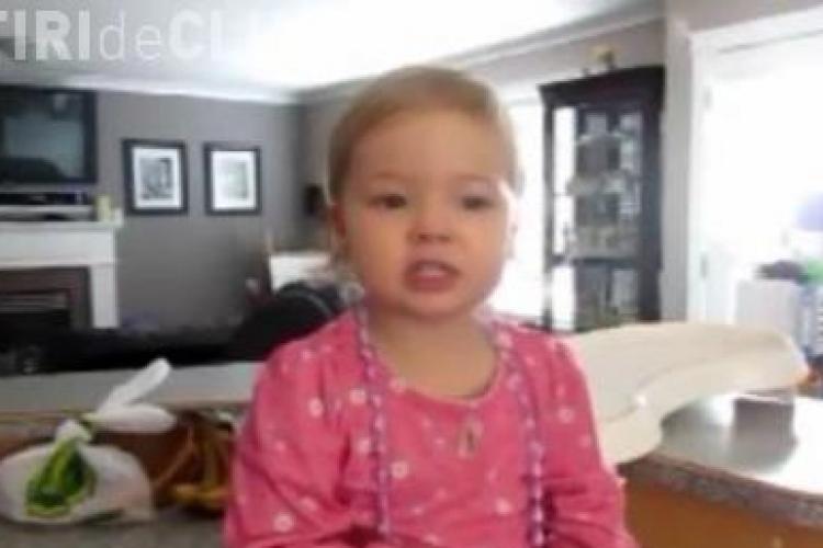 O fetita de 2 ani face senzatie pe YouTube! Canta "Someone like you" dupa Adele VIDEO