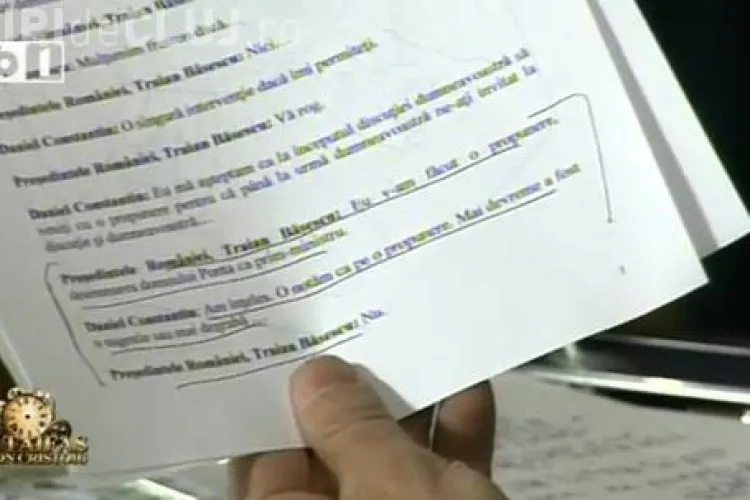 STENOGRAMA in care Basescu i-a propus lui Ponta sa devina premier FOTO