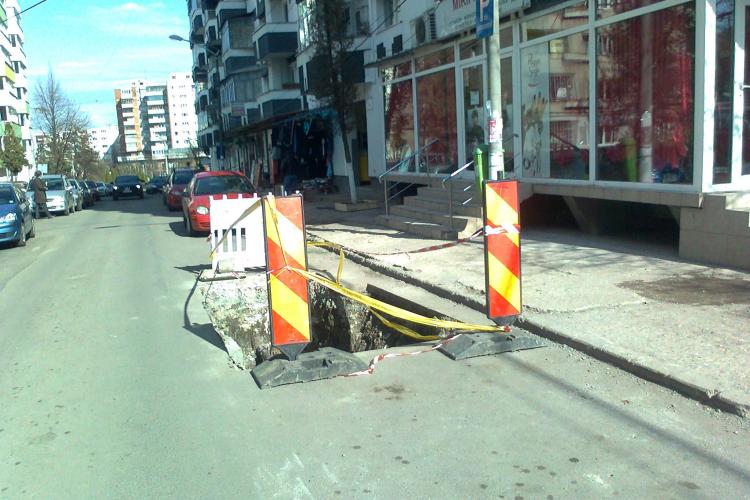 E-On Gaz a spart si strada Grigore Alexandrescu din Manastur FOTO