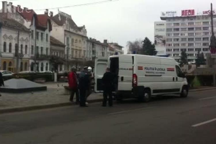 Politia locala strange cersetorii din Cluj-Napoca VIDEO